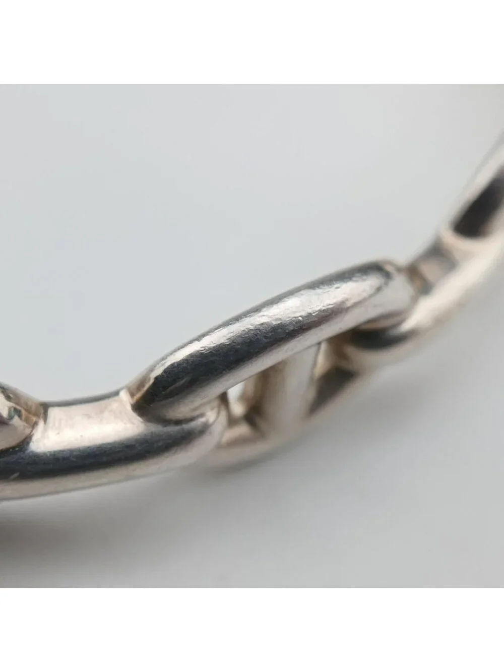 Hermes Chaine D'ancre Ancene Silver Bracelet